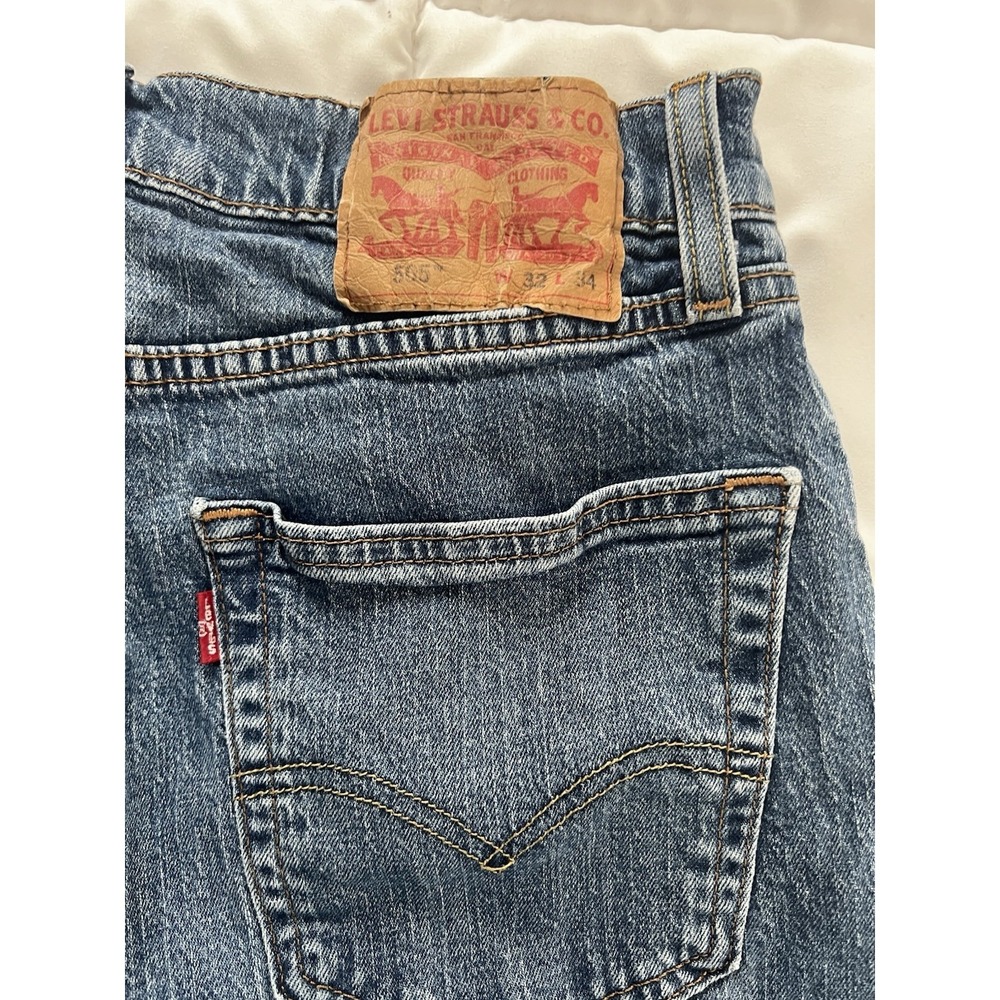 Levi's Men's 505 Jean Regular Fit Straight Leg Weathered 32x34 (124)